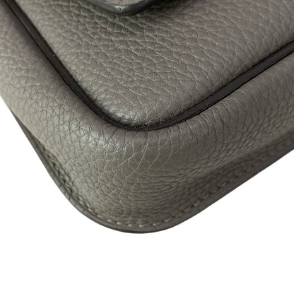 Hermes Shoulder Bag Steve Bright Etain Silver — view 7