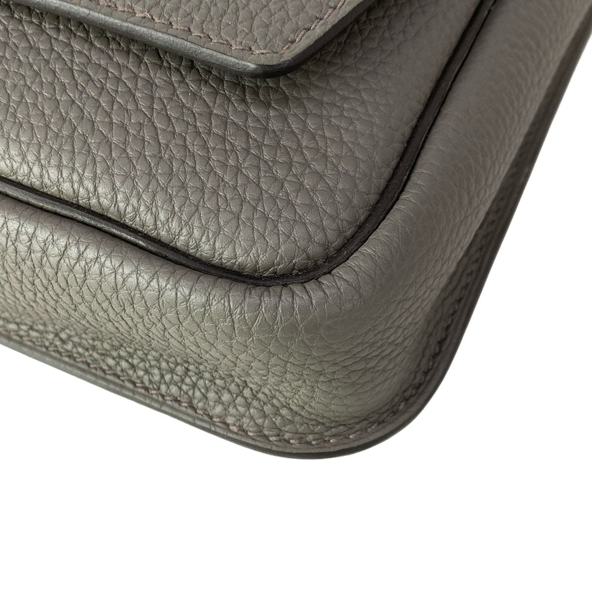 Hermes Shoulder Bag Steve Bright Etain Silver — view 6