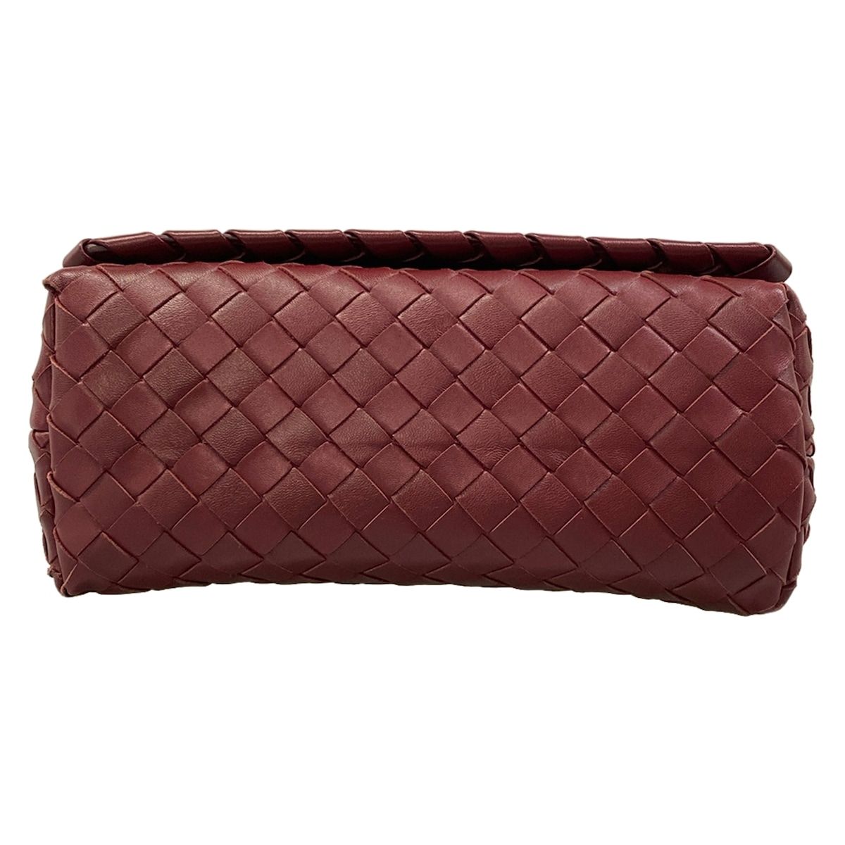 Bottega Veneta Shoulder Bag Intrecciato Bordeaux Leather — view 5