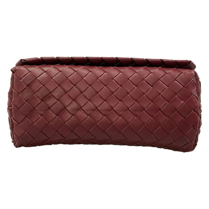 Bottega Veneta Shoulder Bag Intrecciato Bordeaux Leather — view 5