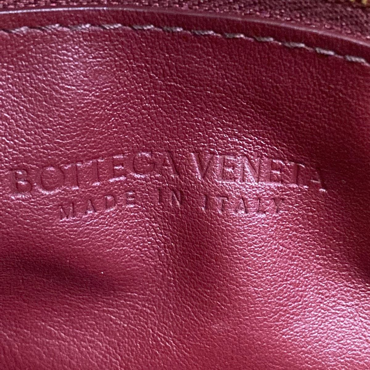 Bottega Veneta Shoulder Bag Intrecciato Bordeaux Leather — view 9