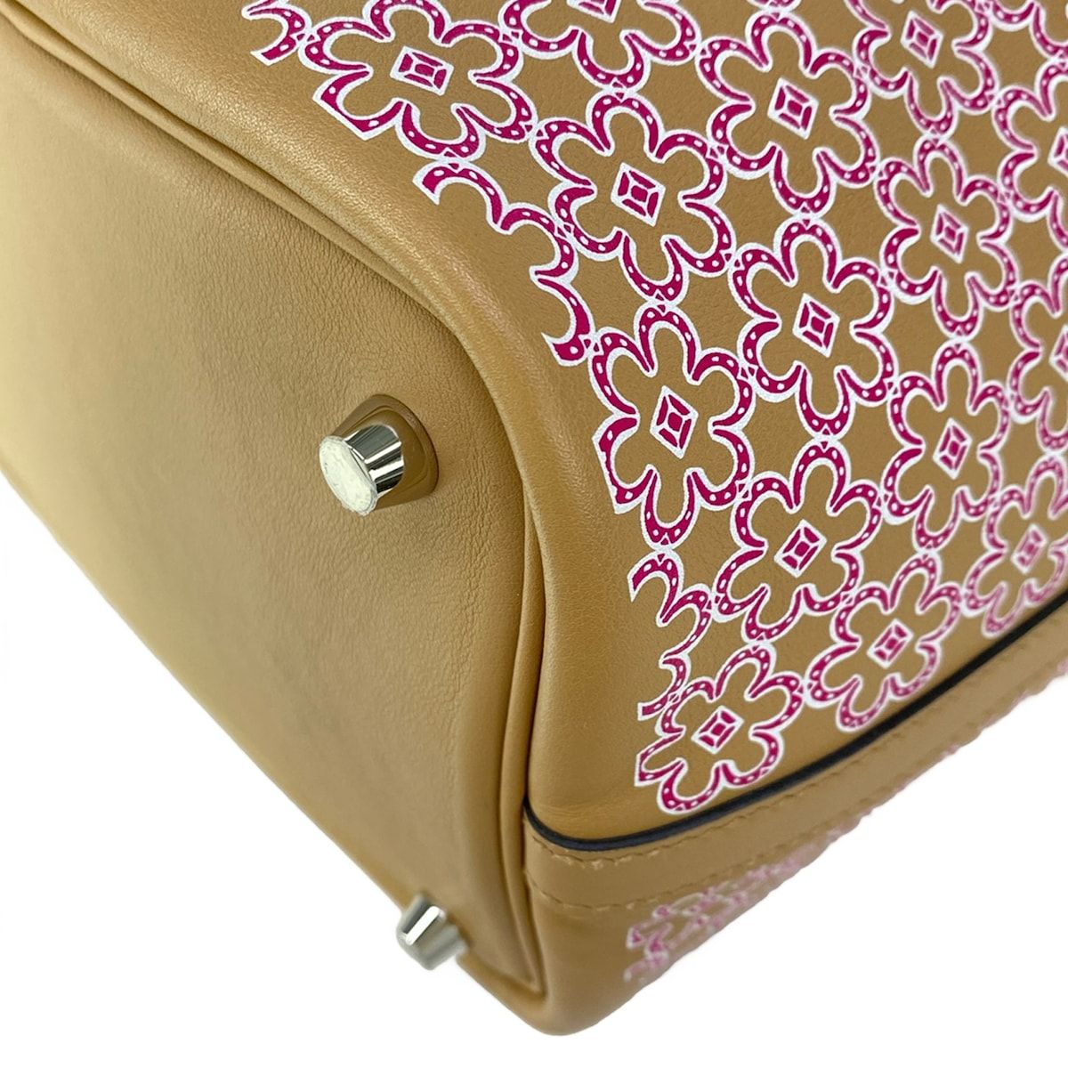 Hermes Handbag Picotin Lock PM Lucky Daisy Chai Rose White Silver — view 6