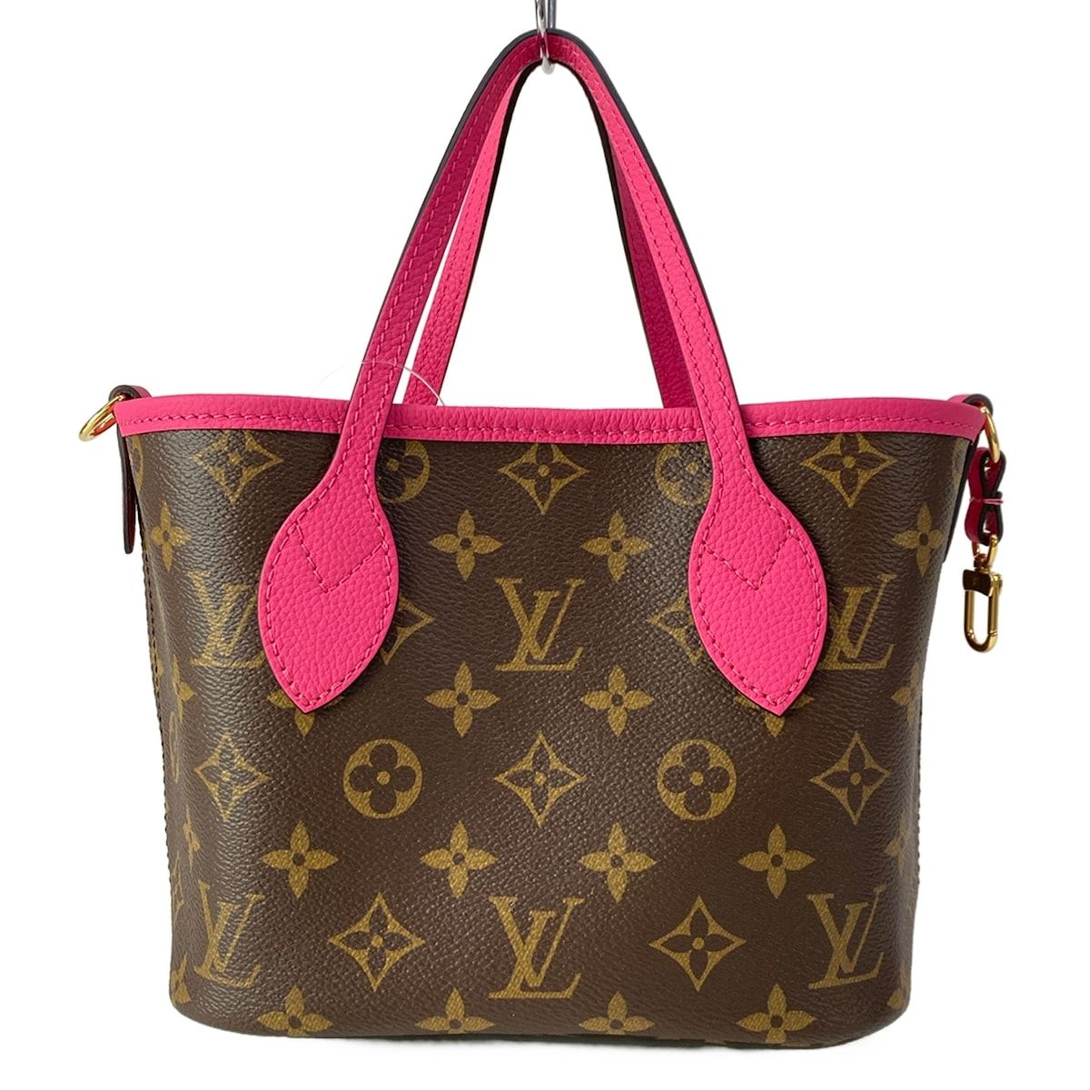 Louis Vuitton Tote Monogram Neverfull Inside Out BB Rose Pondicherry Leather — view 3