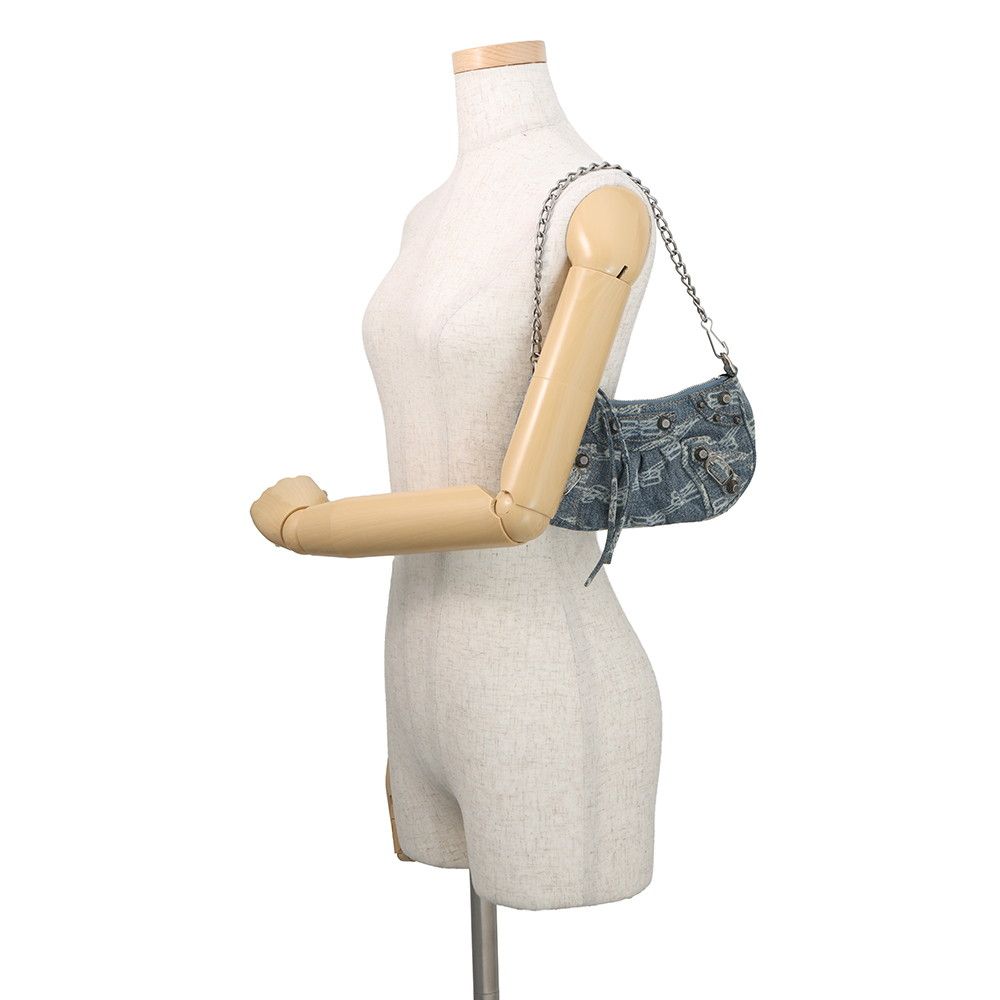 Balenciaga Shoulder Bag le Cagole Mini Denim 2-Way — view 4