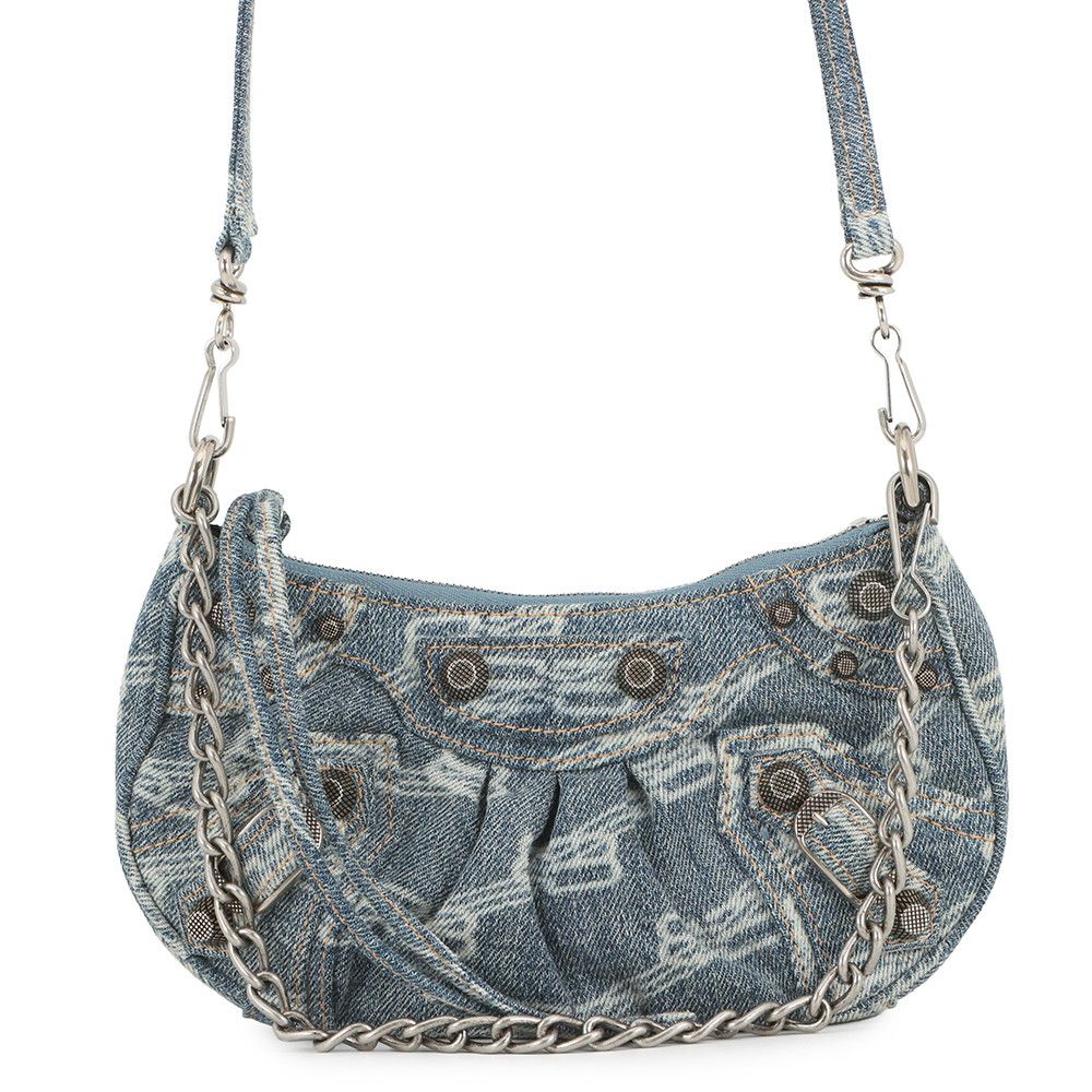 Balenciaga Shoulder Bag le Cagole Mini Denim 2-Way