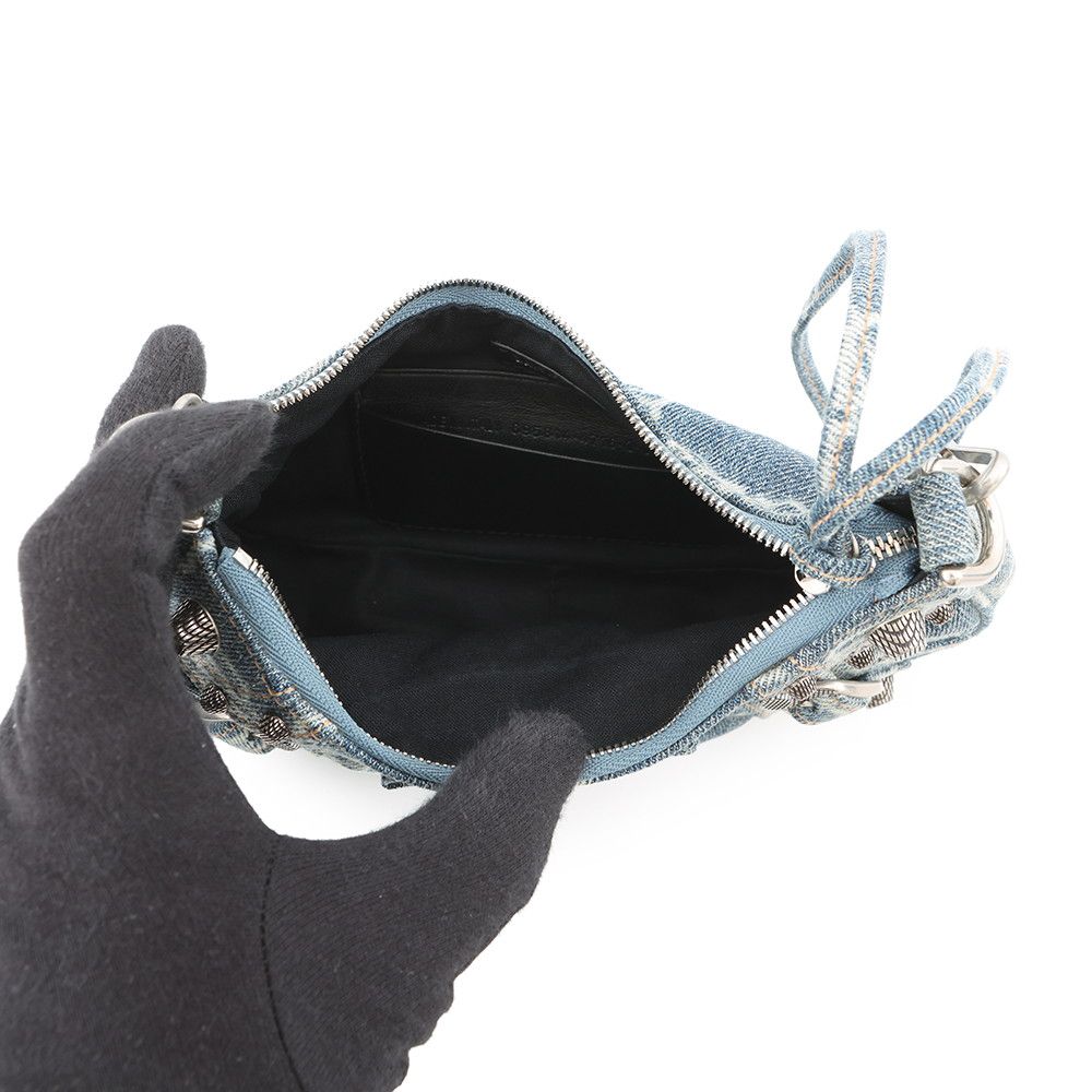 Balenciaga Shoulder Bag le Cagole Mini Denim 2-Way — view 6