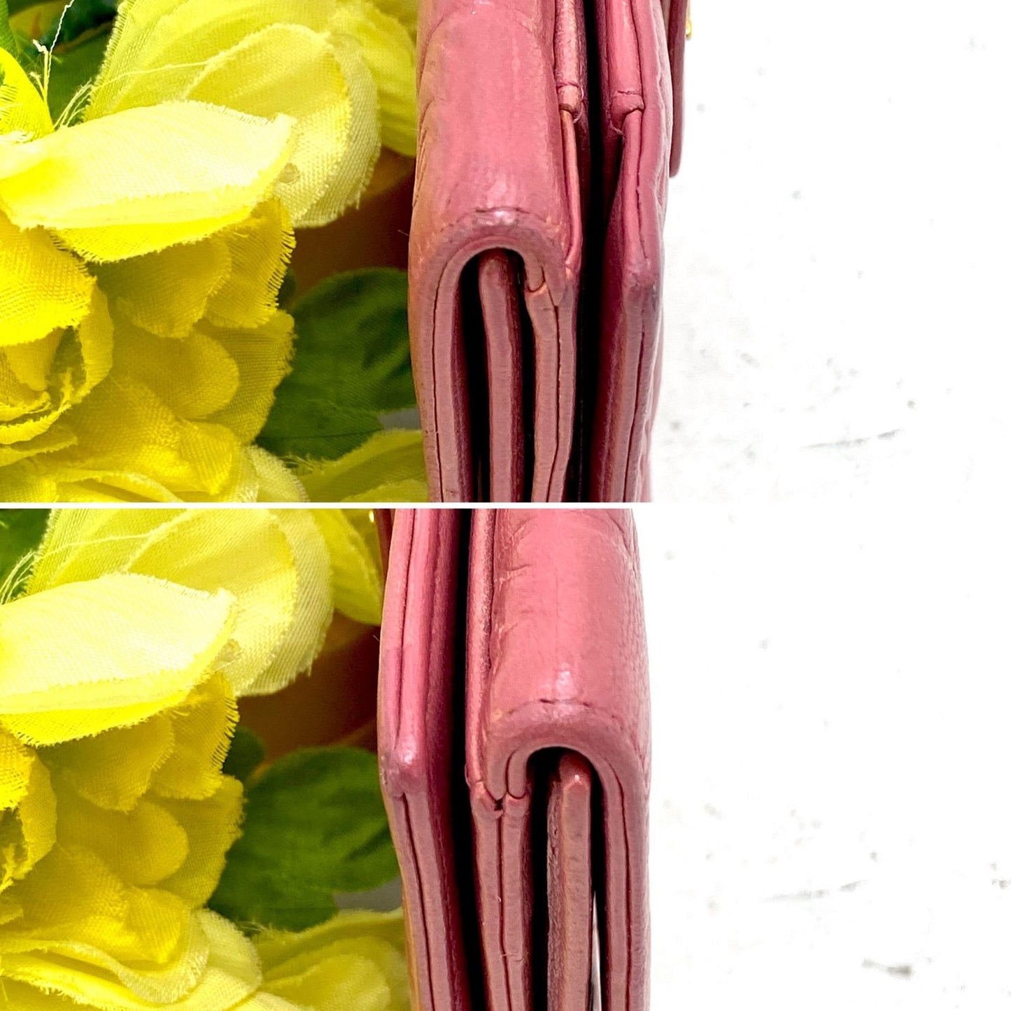 Chanel Fold Wallet Hook Icon Line CC Logo Pink — view 8