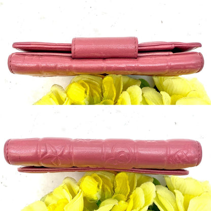 Chanel Fold Wallet Hook Icon Line CC Logo Pink — view 5