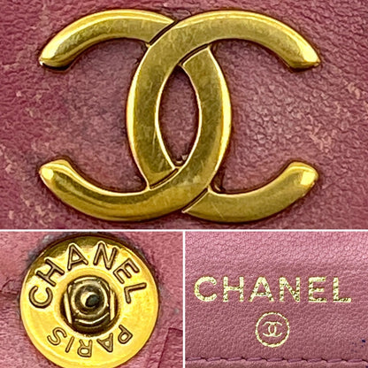 Chanel Fold Wallet Hook Icon Line CC Logo Pink — view 7
