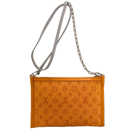 Louis Vuitton Monogram Flat Messenger Shoulder Bag Canvas Denim — view 2