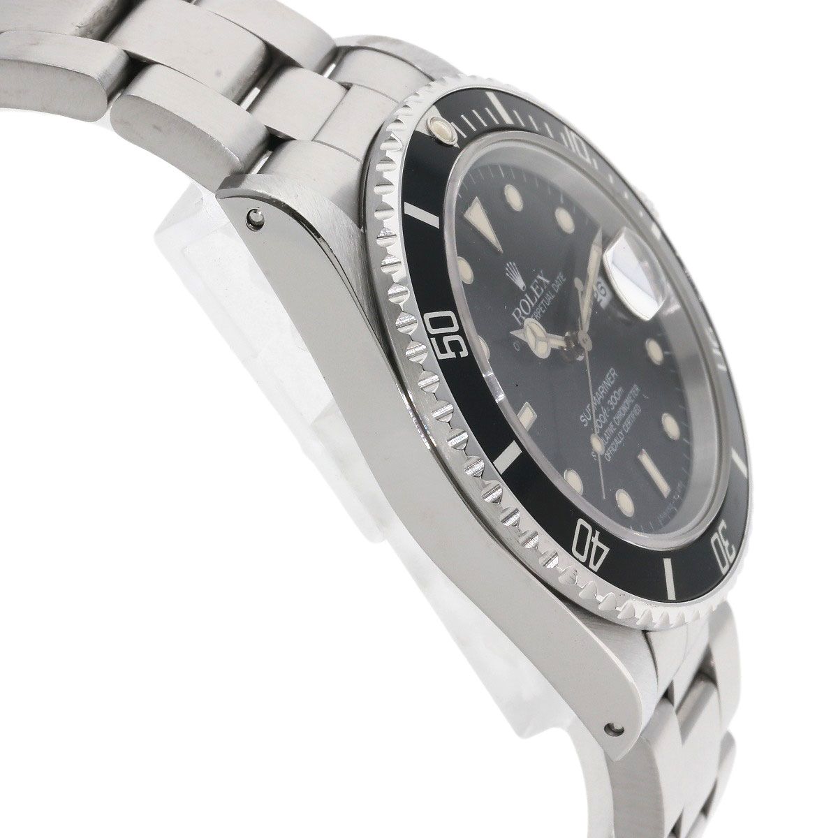 Rolex Submariner Date All Tritium Vintage Watch SS — view 6