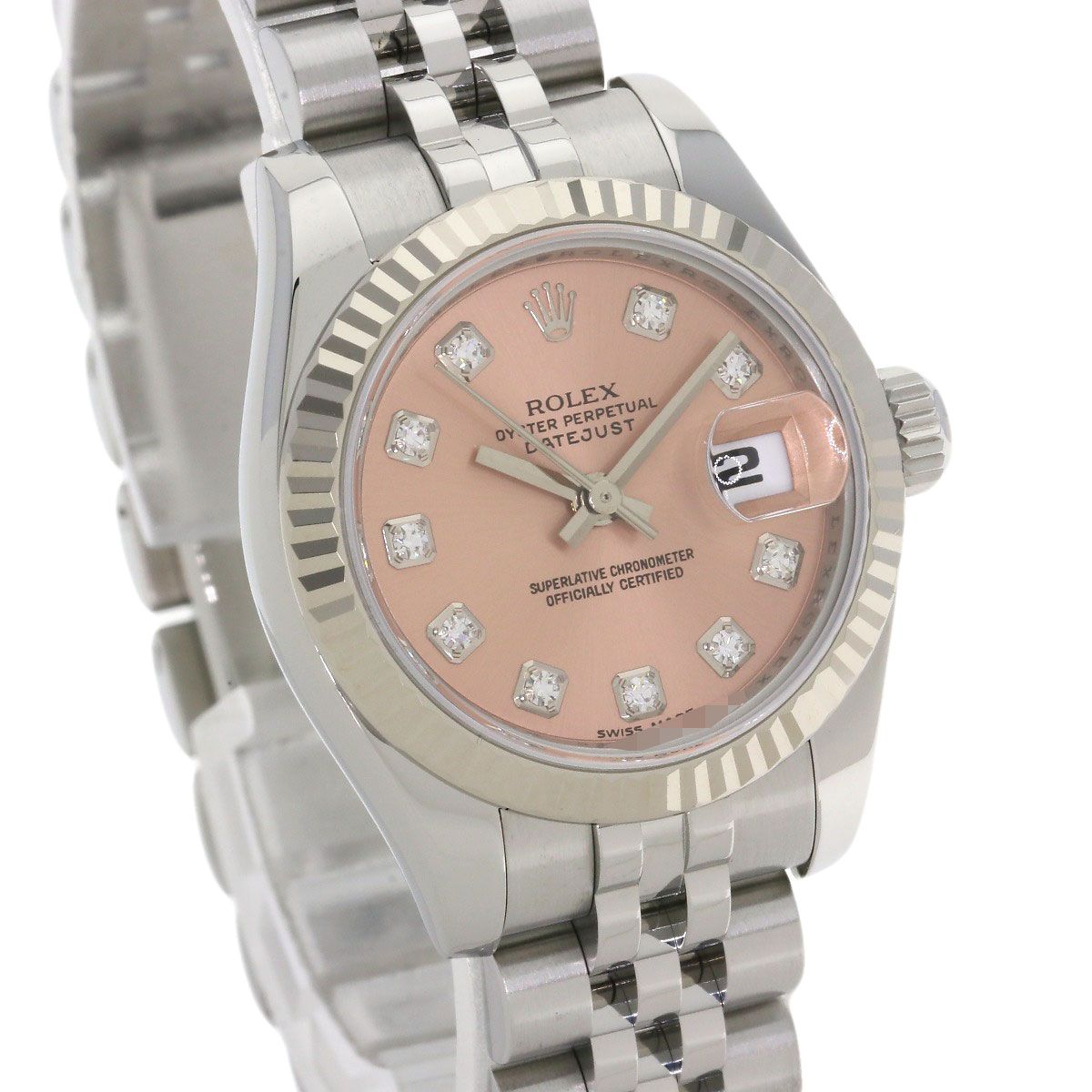 Rolex Datejust Diamond Watch SS 18k White Gold — view 4