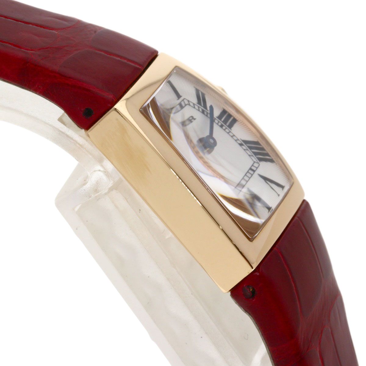 Cartier Ladonya SM Watch 18k Pink Gold Leather — view 5