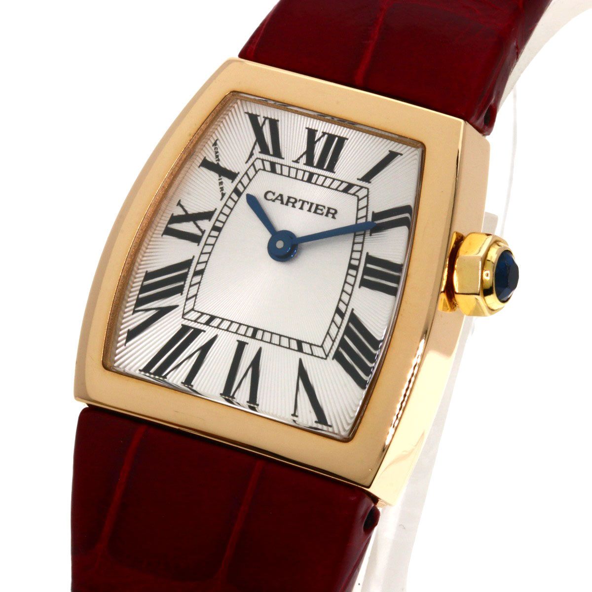 Cartier Ladonya SM Watch 18k Pink Gold Leather — view 2