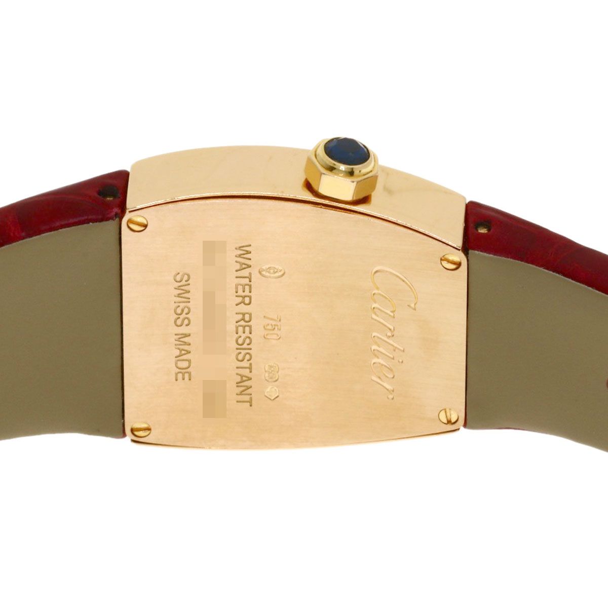 Cartier Ladonya SM Watch 18k Pink Gold Leather — view 6