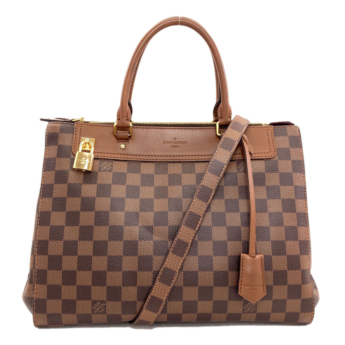 Louis Vuitton Greenwich Handbag Damier Canvas