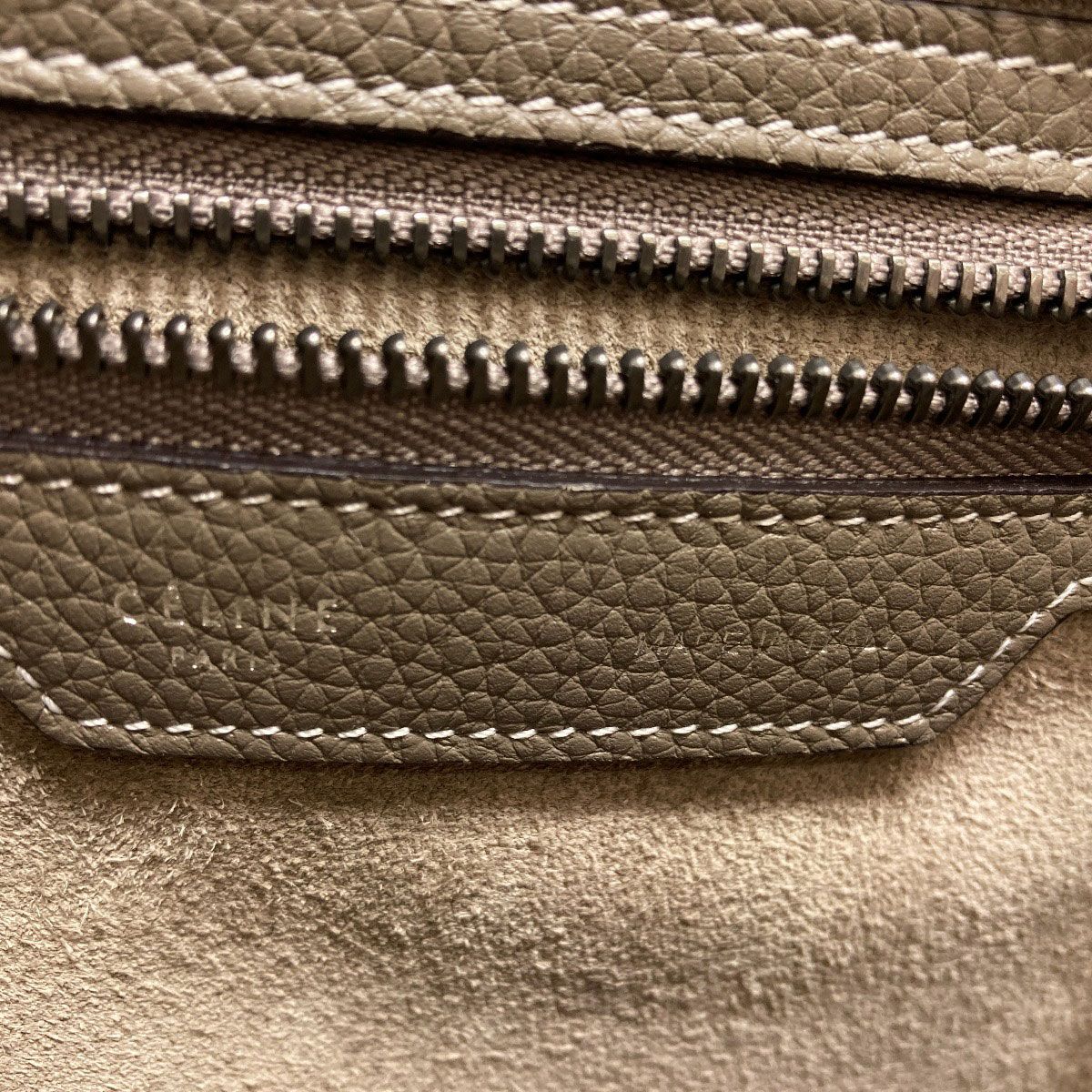 Celine Luggage Micro Handbag Calf — view 6