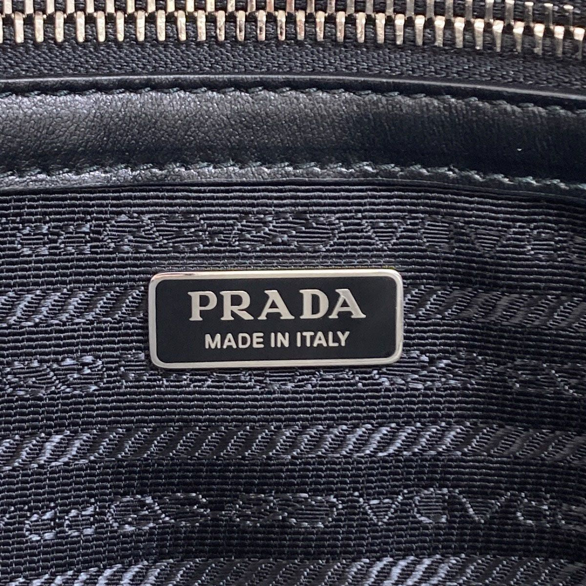 Prada Logo Handbag Calf — view 6