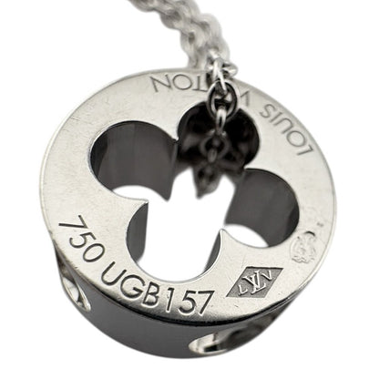 Louis Vuitton Pendentif Empreinte Necklace 18k White Gold — view 5