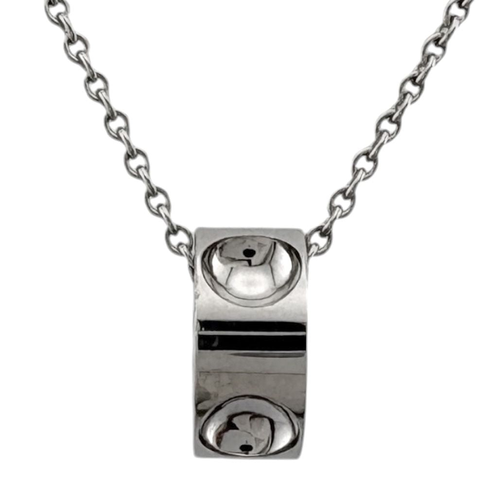 Louis Vuitton Pendentif Empreinte Necklace 18k White Gold — view 3