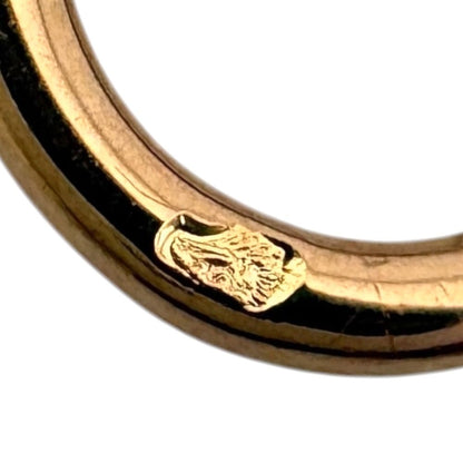 Hermes Gambard Clou de Selle Round Necklace 18k Gold Diamond — view 5