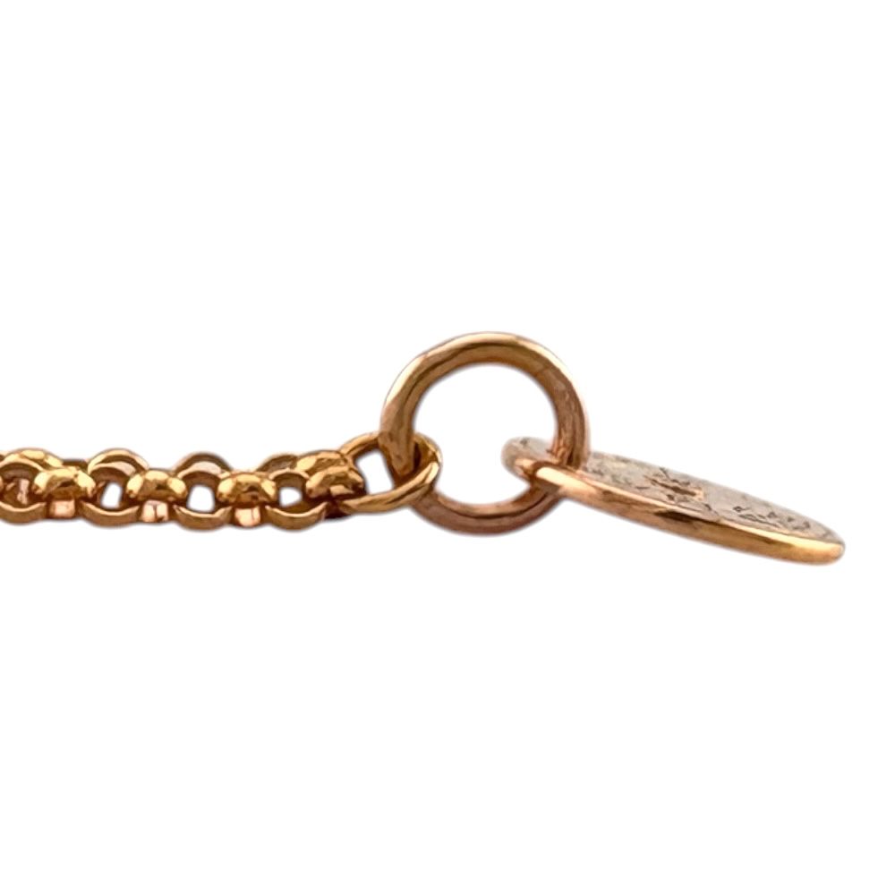 Hermes Gambard Clou de Selle Round Necklace 18k Gold Diamond — view 4