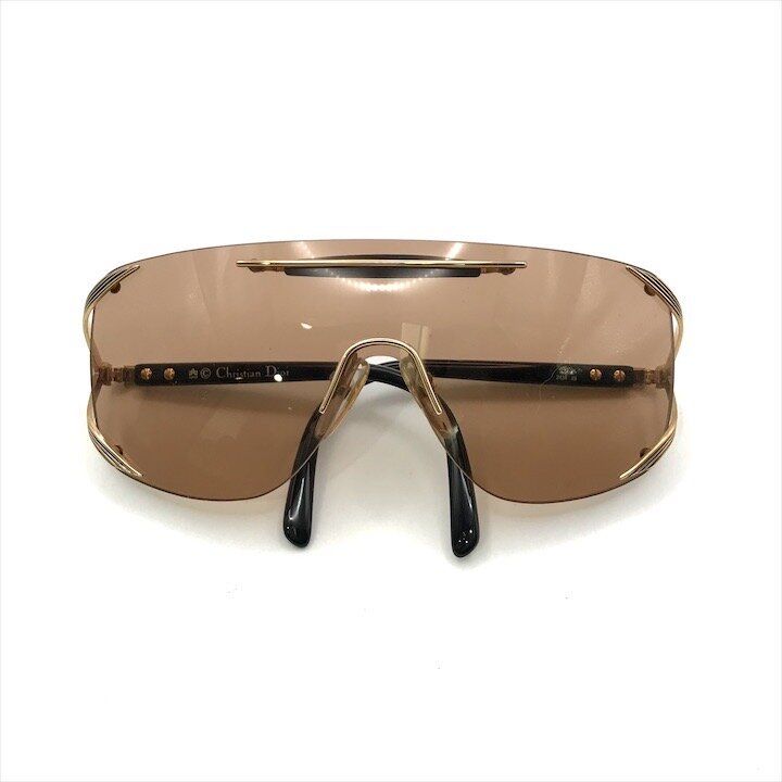 Dior Sunglasses Vintage One Shield Brown Glass Sun Present Eyewear