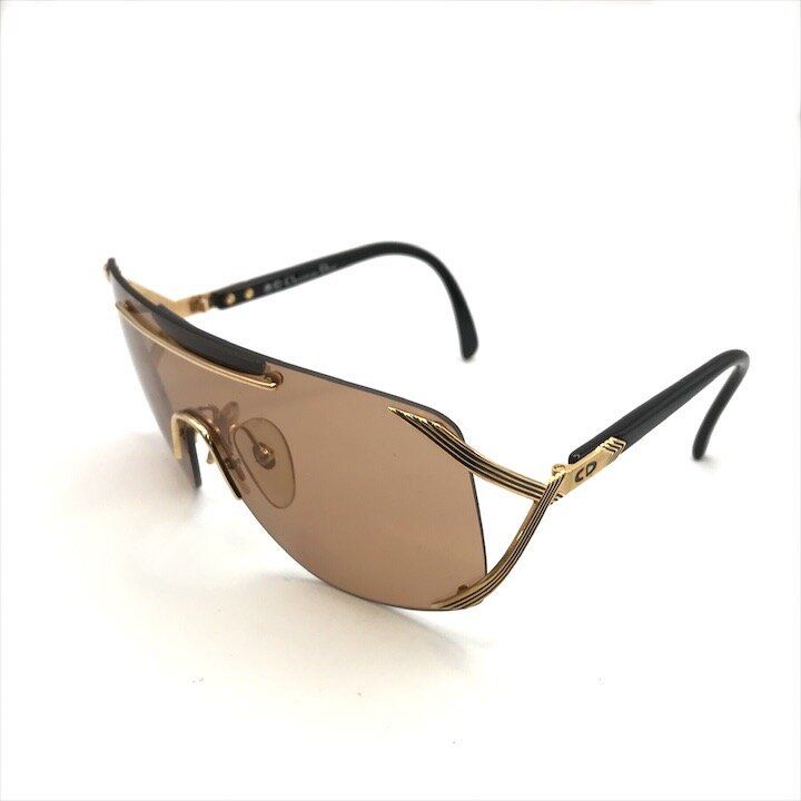 Dior Sunglasses Vintage One Shield Brown Glass Sun Present Eyewear — view 2