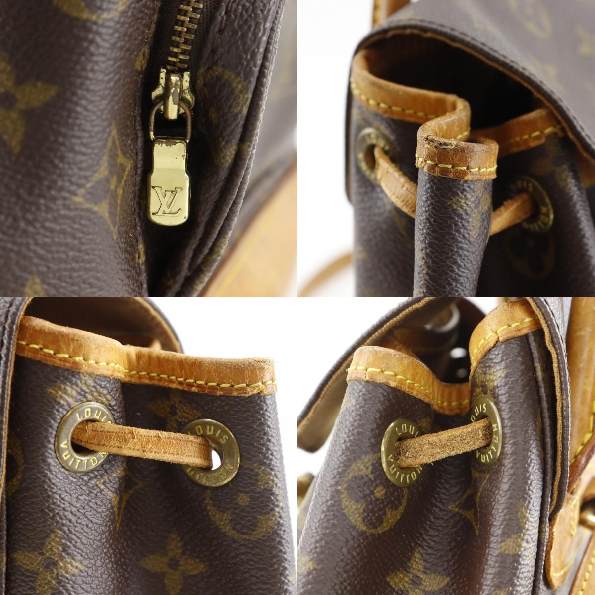 Louis Vuitton Mini Montsouris Canvas Brown Backpack — view 9