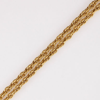 Chanel Loupe Pendant 2 Rows Vintage Gold Plated Necklace — view 4