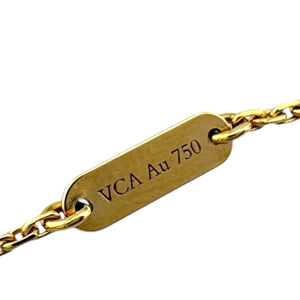 Van Cleef & Arpels Vintage Alhambra Carnelian Necklace 18k Gold — view 6
