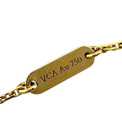 Van Cleef & Arpels Vintage Alhambra Carnelian Necklace 18k Gold — view 6