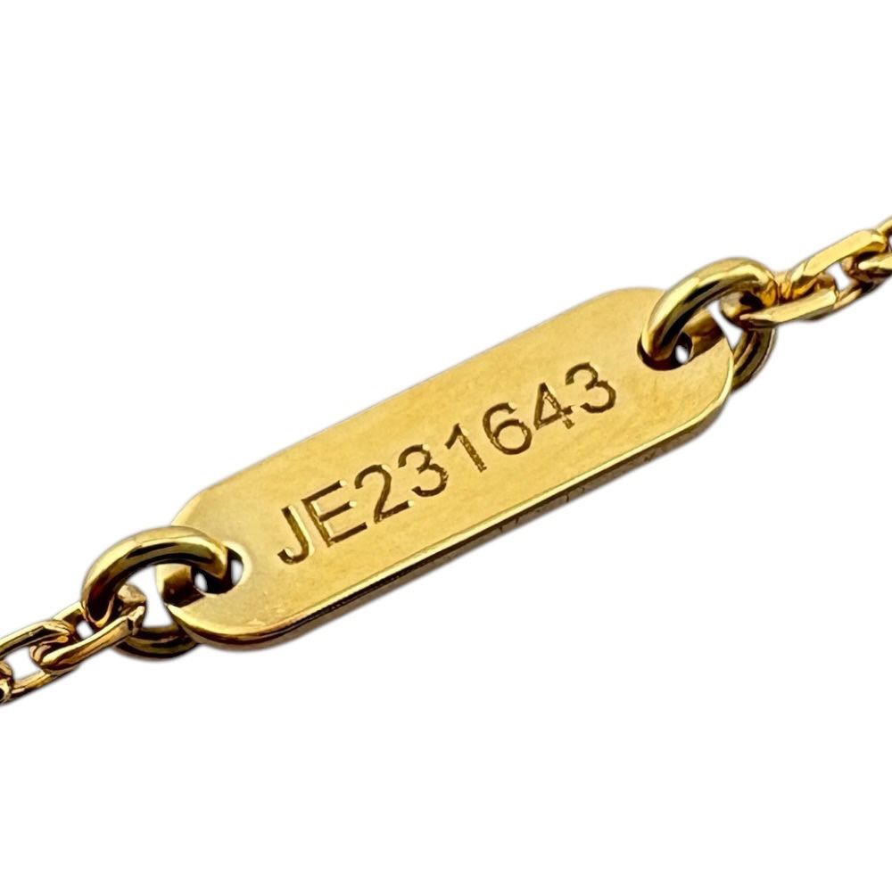 Van Cleef & Arpels Vintage Alhambra Carnelian Necklace 18k Gold — view 5