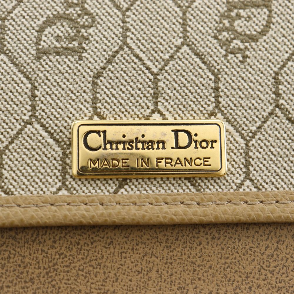 Dior Chain Shoulder Vintage Leather Beige Bag — view 9