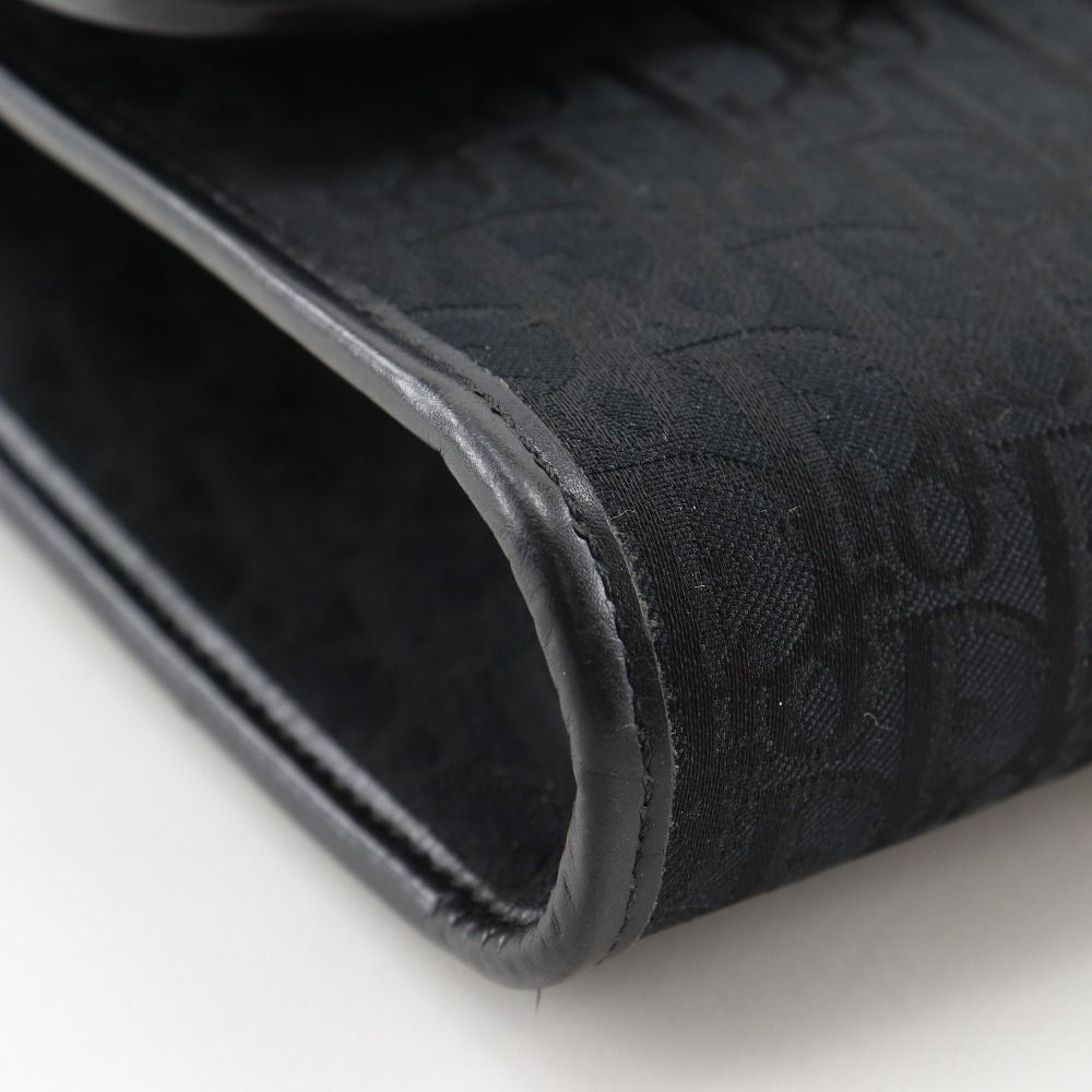 Dior Chain Shoulder Vintage Canvas Black Bag — view 4