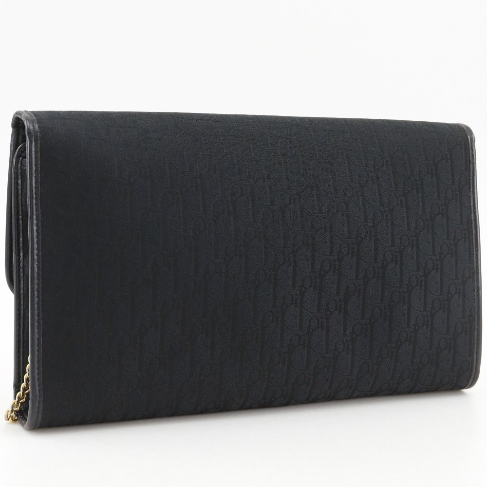 Dior Chain Shoulder Vintage Canvas Black Bag — view 3