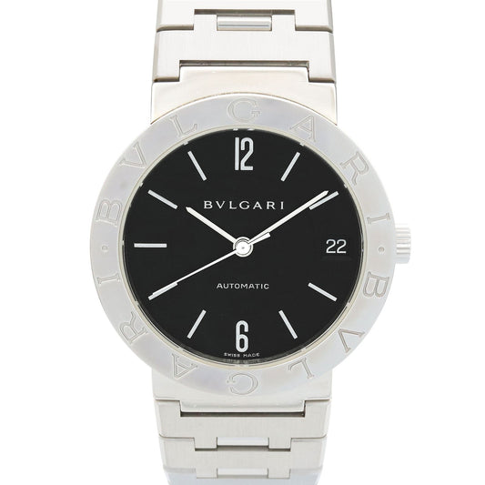 Bvlgari Watch Black Stainless Steel