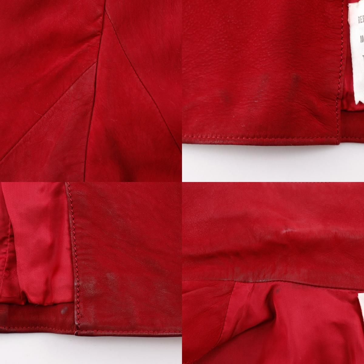 Loewe Leather Jacket Vintage Red Tailored — view 8
