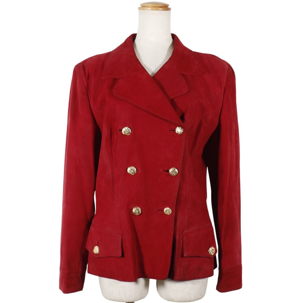 Loewe Leather Jacket Vintage Red Tailored