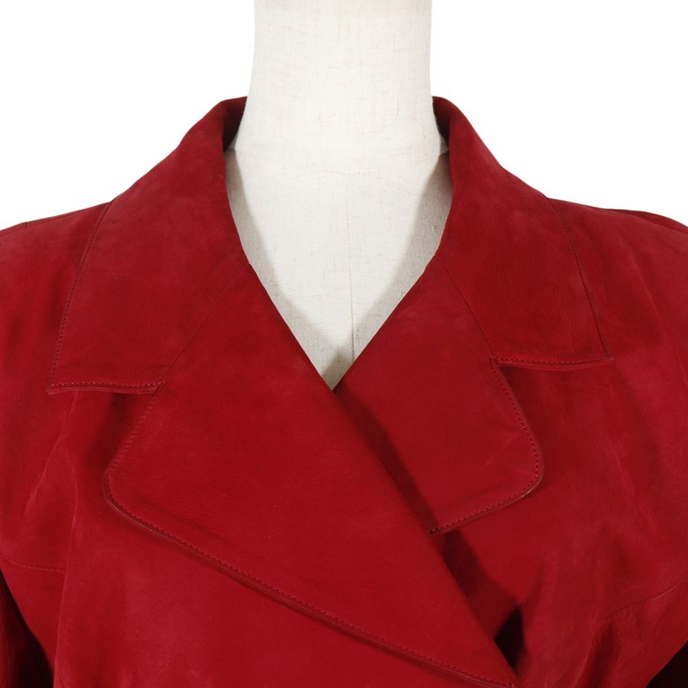 Loewe Leather Jacket Vintage Red Tailored — view 2