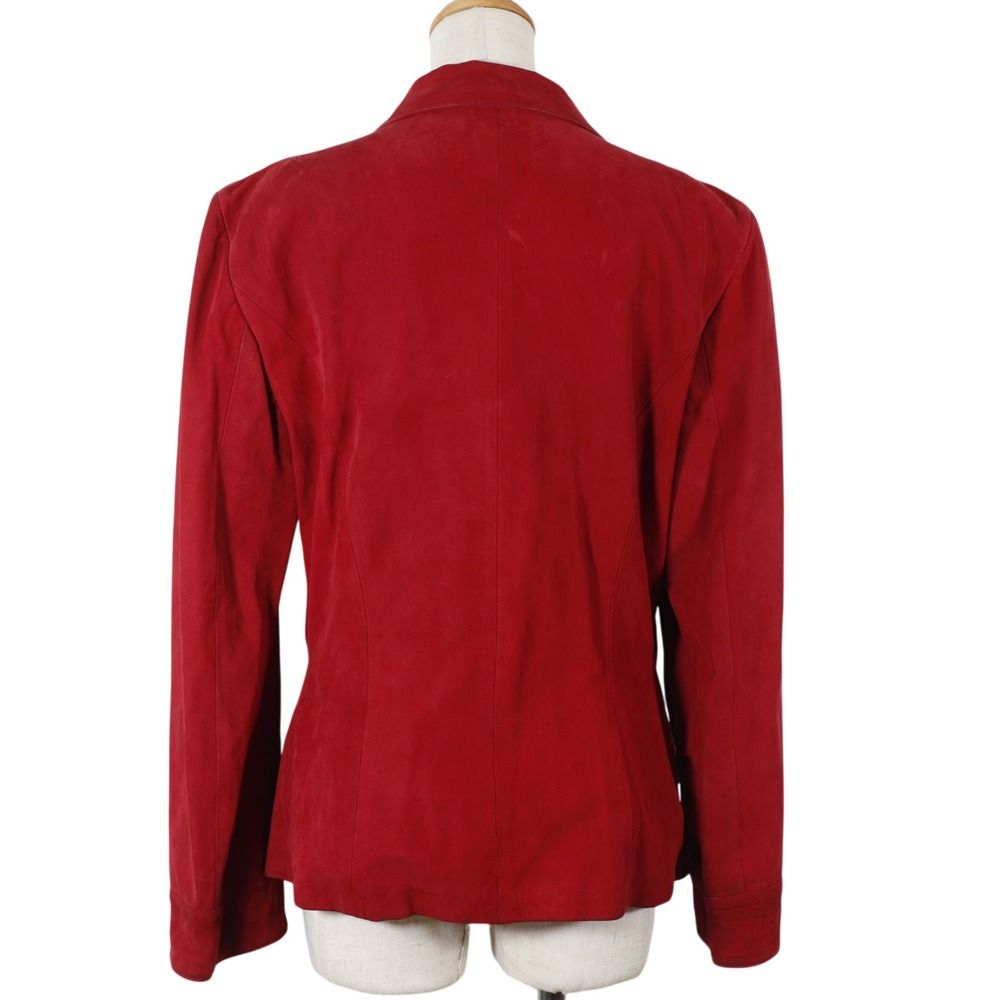 Loewe Leather Jacket Vintage Red Tailored — view 3