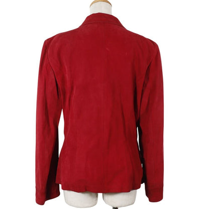 Loewe Leather Jacket Vintage Red Tailored — view 3
