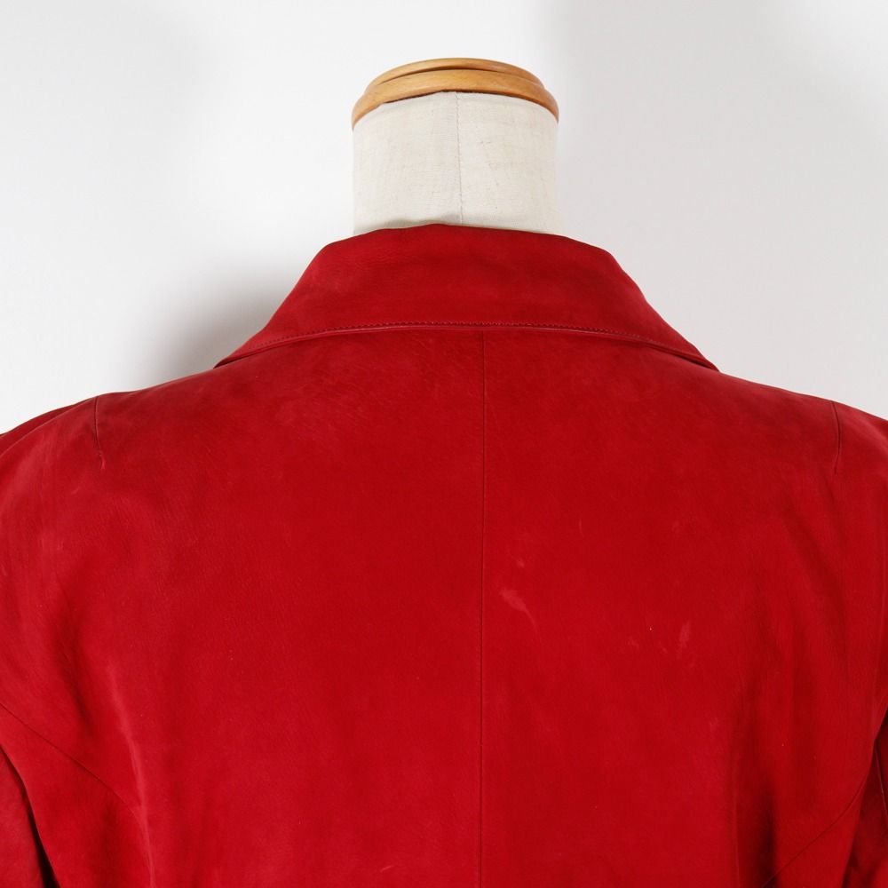Loewe Leather Jacket Vintage Red Tailored — view 4