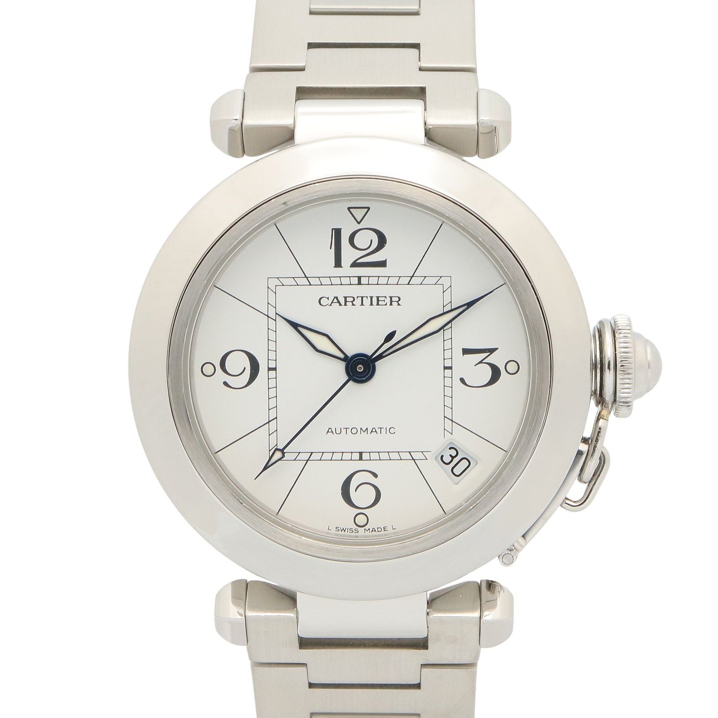 Cartier Watch Pasha C White Stainless Steel Boys