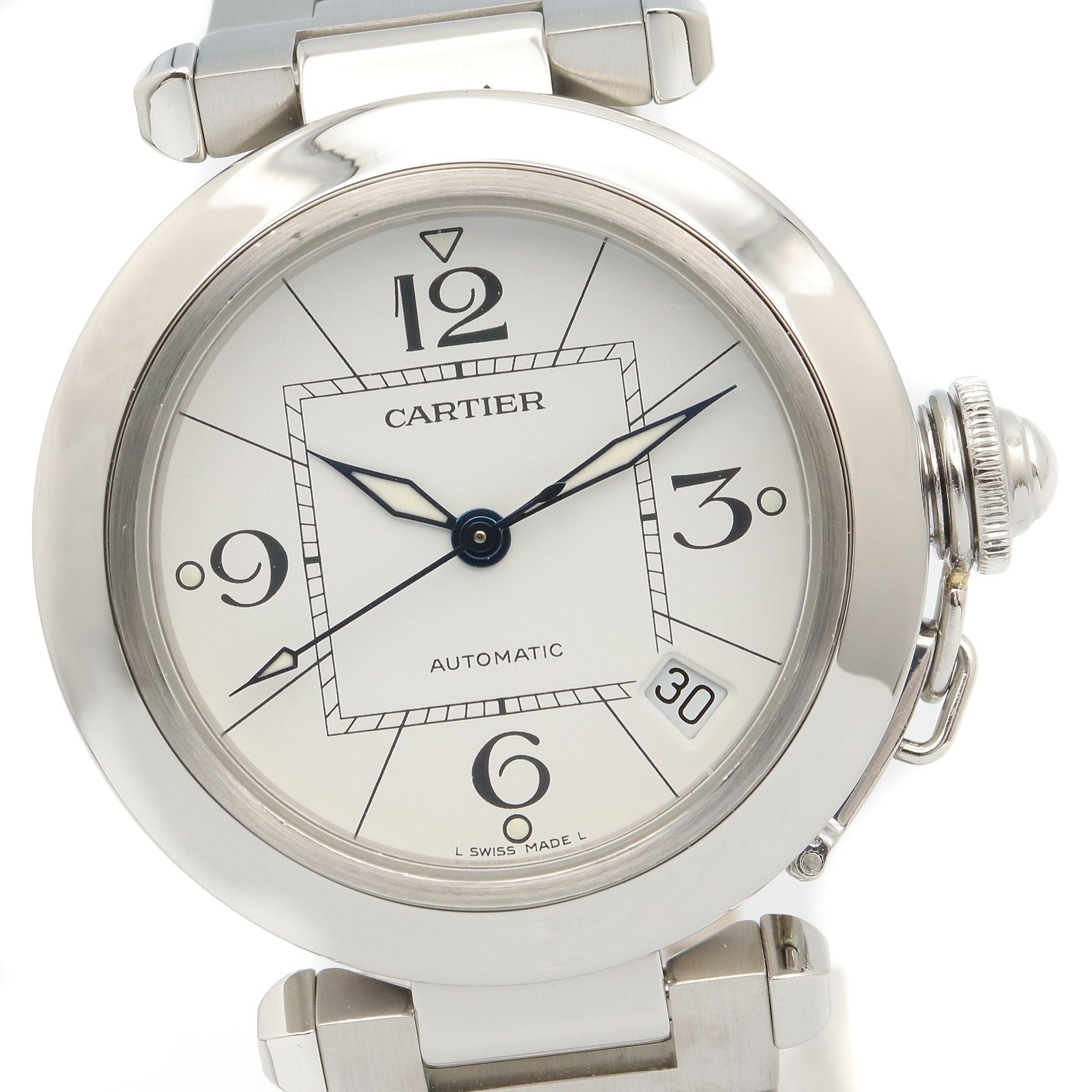 Cartier Watch Pasha C White Stainless Steel Boys — view 3