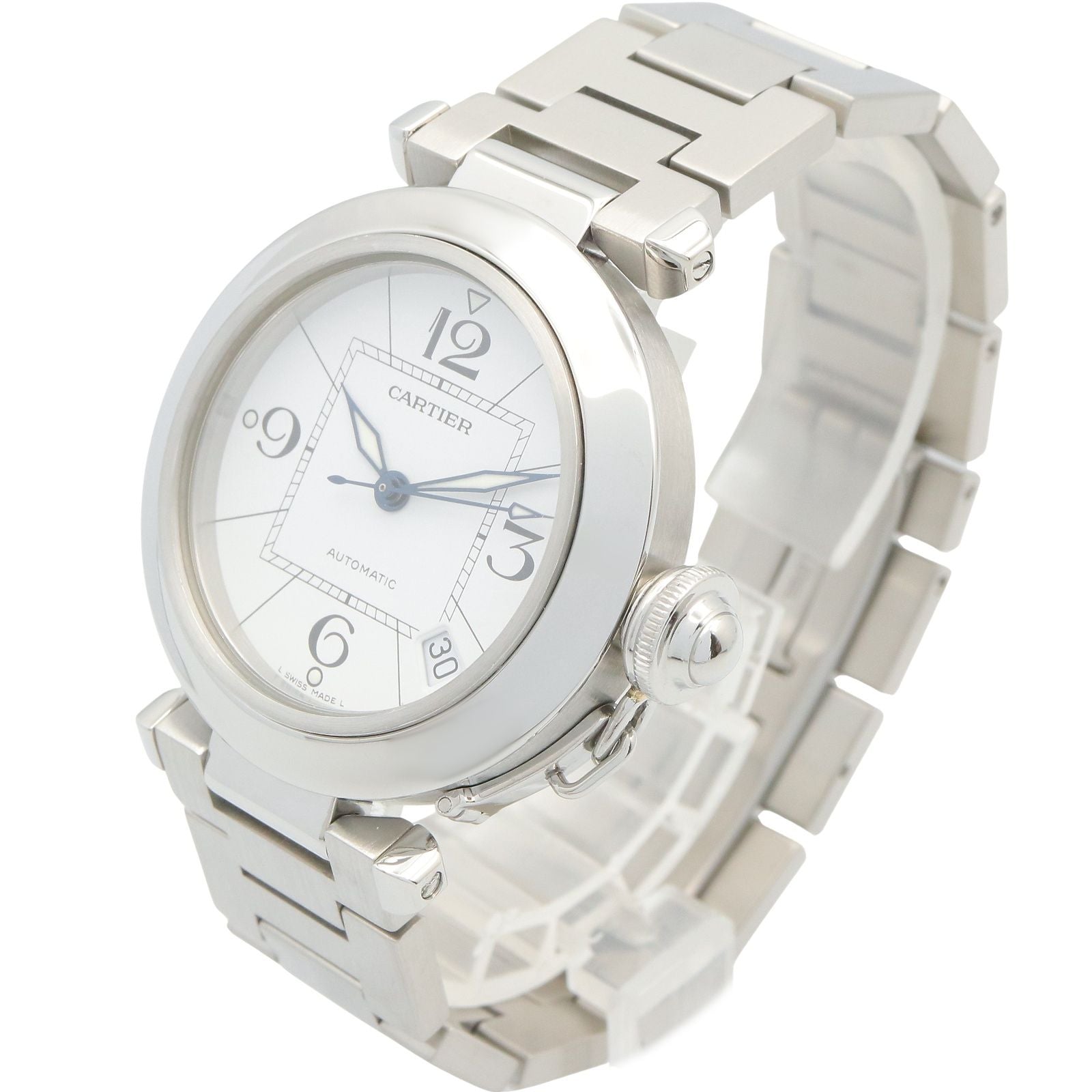 Cartier Watch Pasha C White Stainless Steel Boys — view 2