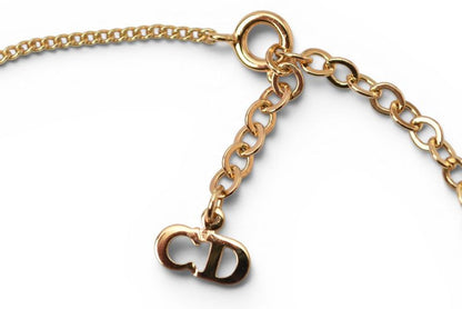 Dior Necklace Pendant Vintage CD Logo Gold — view 4