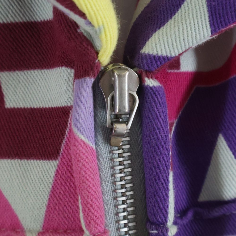 Chanel CC Logo All Over Pattern Jacket Multicolor Cotton — view 3