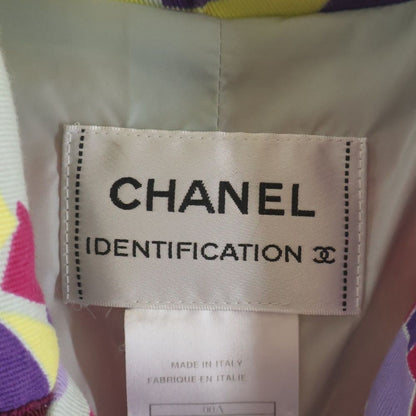 Chanel CC Logo All Over Pattern Jacket Multicolor Cotton — view 6