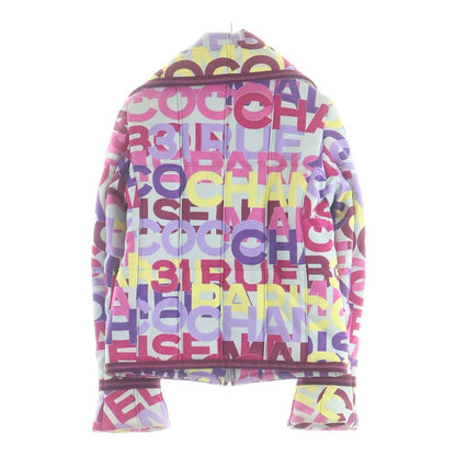 Chanel CC Logo All Over Pattern Jacket Multicolor Cotton — view 2